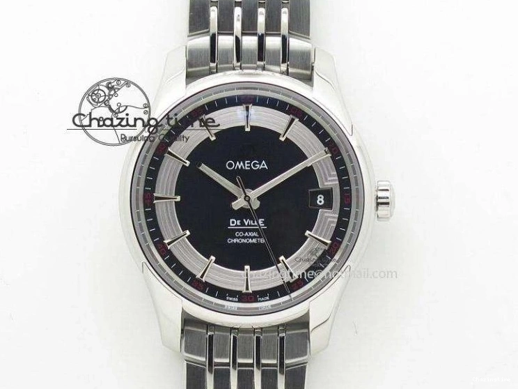 0412 Seamaster Pro Chrono SS RG OM Best Edition Blue Ceramic Blue Dial On SS RG Bracelet A Snug 8129